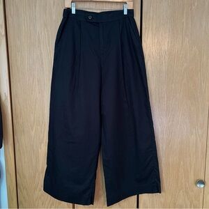 Banana Republic black wide leg trousers